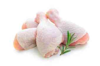 Raw chicken drumstick