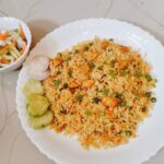 Pressure cooked chicken fried rice