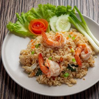 Shrimp fried rice in instant pot