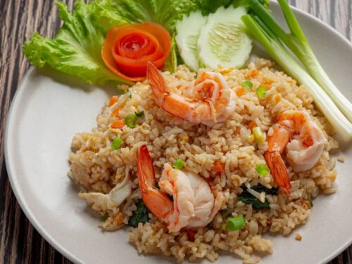 pressure cooker shrimp fried rice