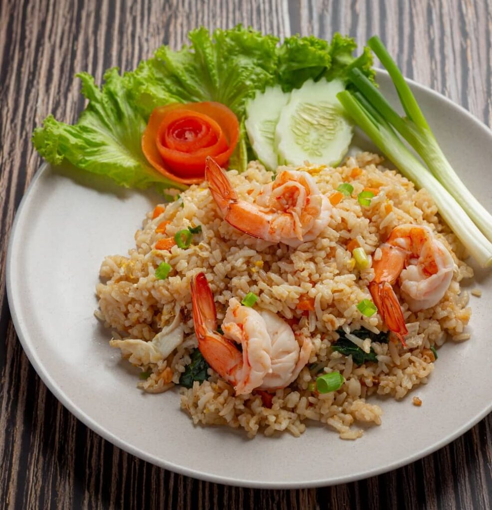 Shrimp fried rice in instant pot