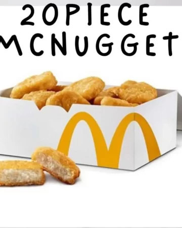 Mcdonald's 20-Piece Mcnugget in a bucket